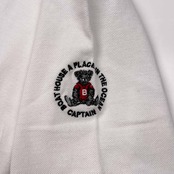 CAPTAIN SANTA キャプテンサンタ GOLF CLUB 21th 鹿の子 半袖 ポロシャツ サイズ L /ホワイト/ゴルフ/日本製