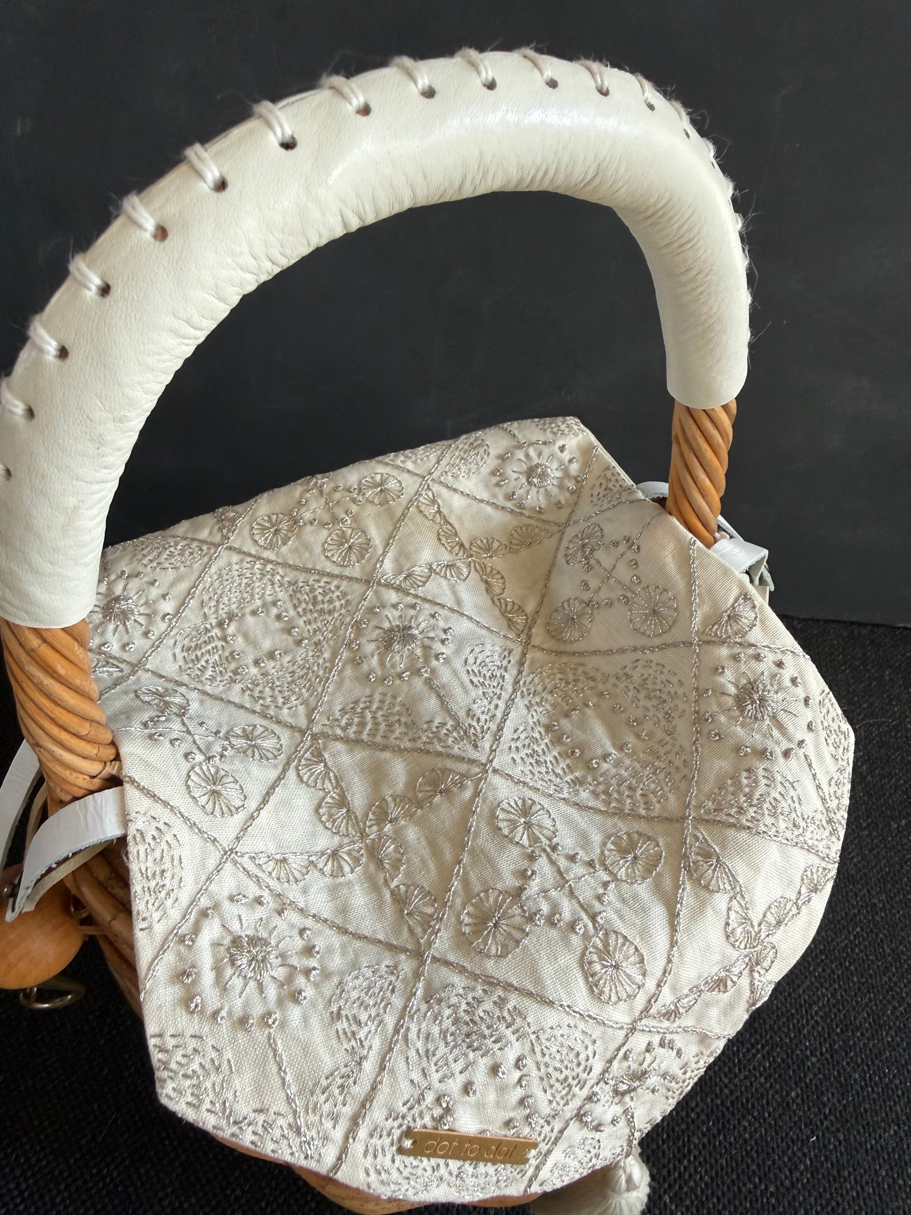 送料無料//SASHIKO STITCH キラキラ『あなたにあげる花束』 BASKET