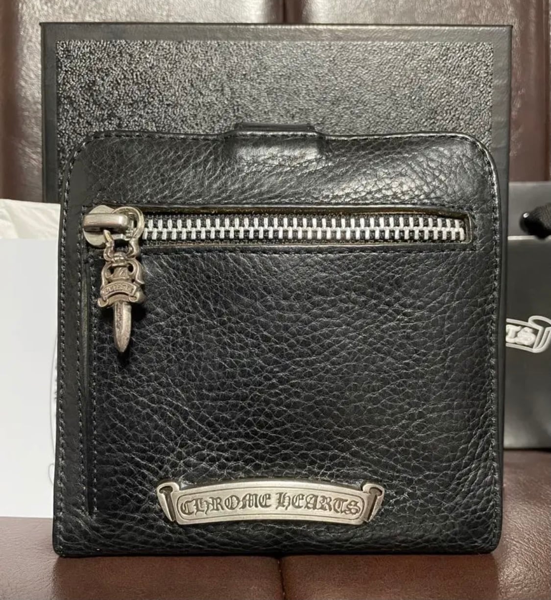 【廃盤美品】CHROME HEARTS スクエアボタンビルウォレット 財布