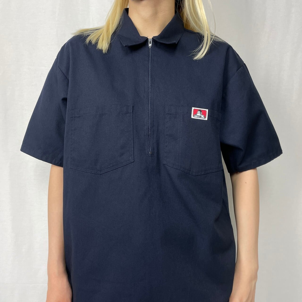 BenDavis(USA)ハーブジッププルオーバーワークシャツ