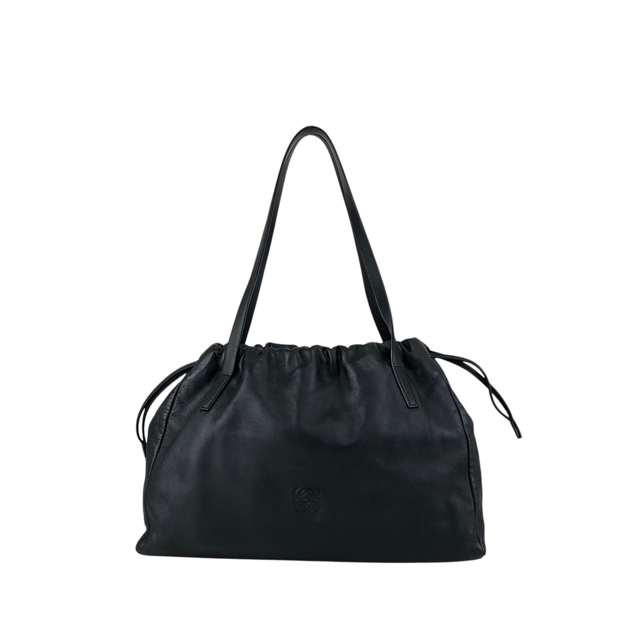 LOEWE ロエベ トートバッグ ブラック アナグラム ナッパレザー vintage