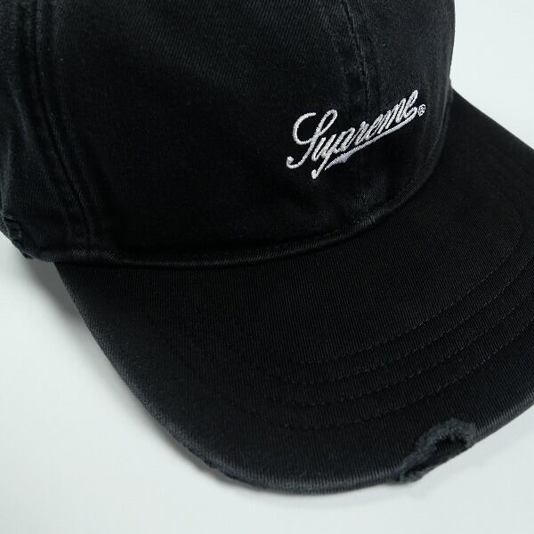 Distressed Script 6-Panel 25FW ブラック Size【フリー】 SUPREME シュプリーム 25FW Distressed Script 6