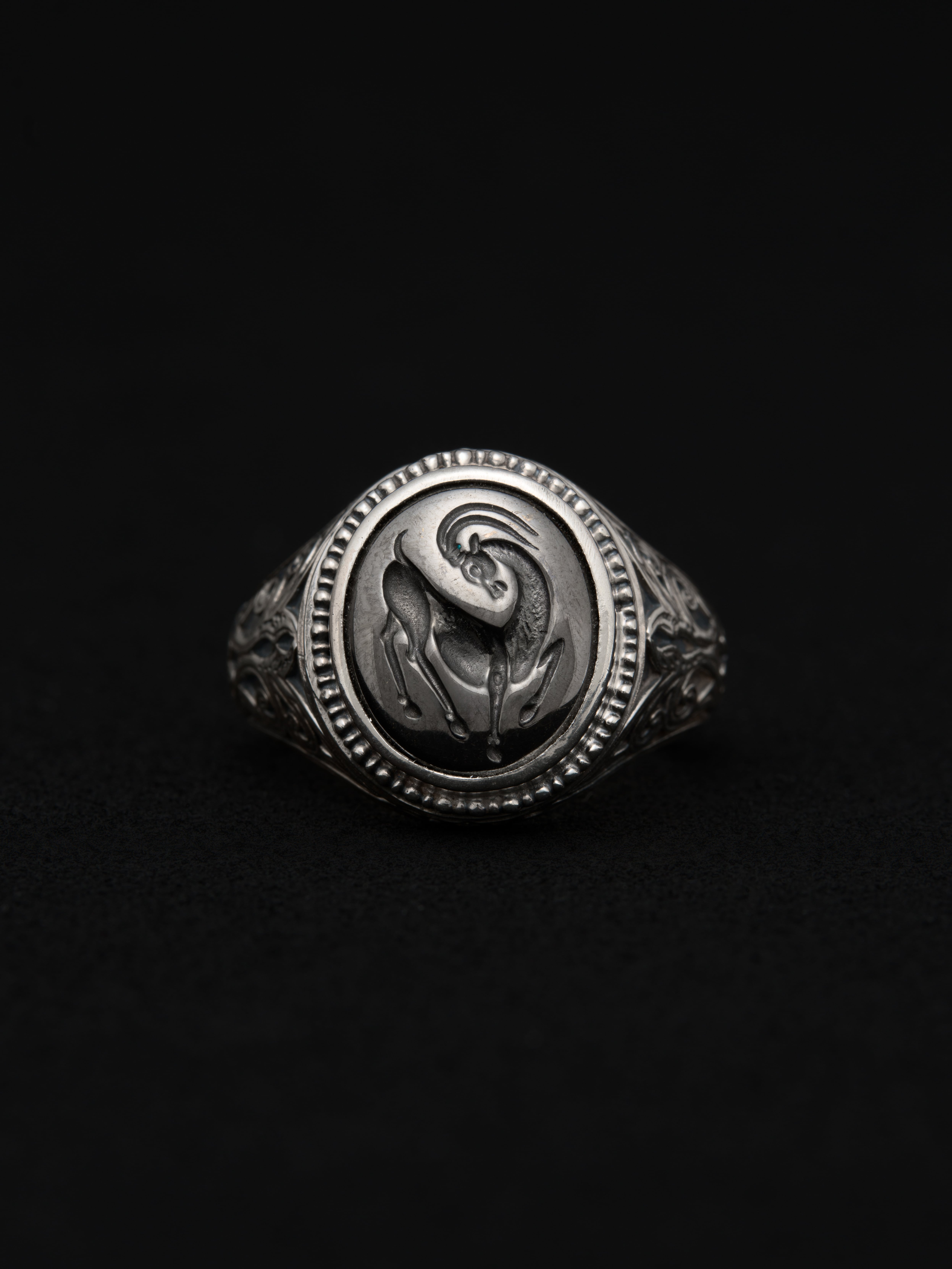GEROCHRISTOリング Antelope Signet Ring 約14号 Antelope Signet Ring | Fabulous Sounds