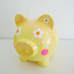 【お花畑】お金コイコイ貯金ブタさん