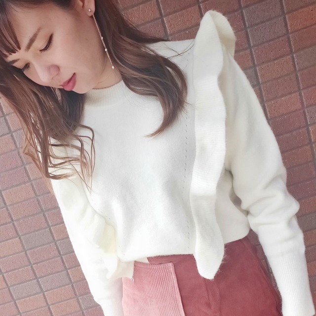 FRILL Knit【White】