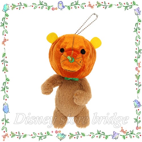 ぬいぐるみバッジ かぼちゃ 東京ディズニーランド限定 スプーキー Boo! パレード かぼちゃを被ったくま ぬいぐるみ キーホルダー アクセサリー ストラップ