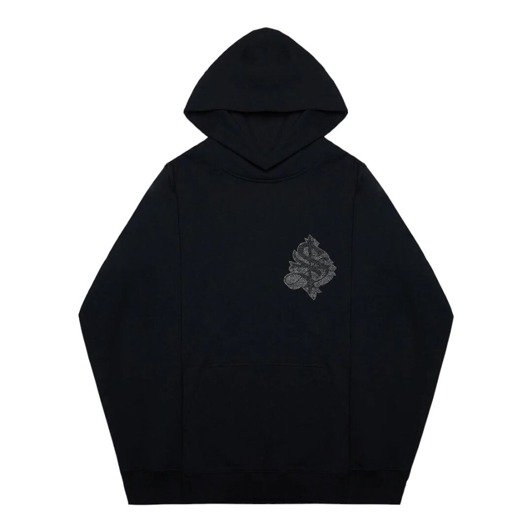 【SUPPLIER】RHINESTONE LOGO HOODIE
