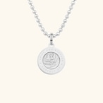 オリジナル スモール シルバー / ホワイト セント クリストファー ネックレス :GET BACK NECKLACES ゲット バック ネックレスズ