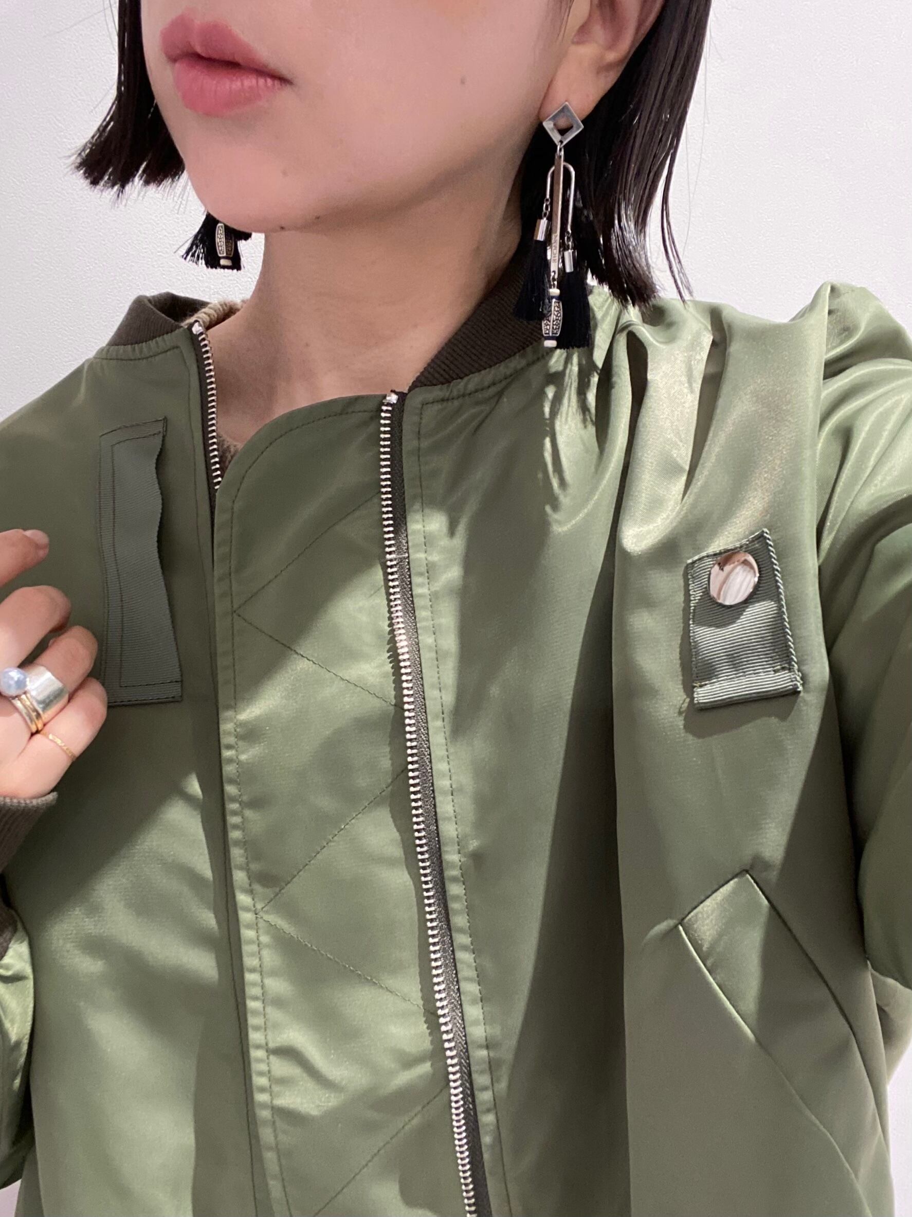 double fringe black silver