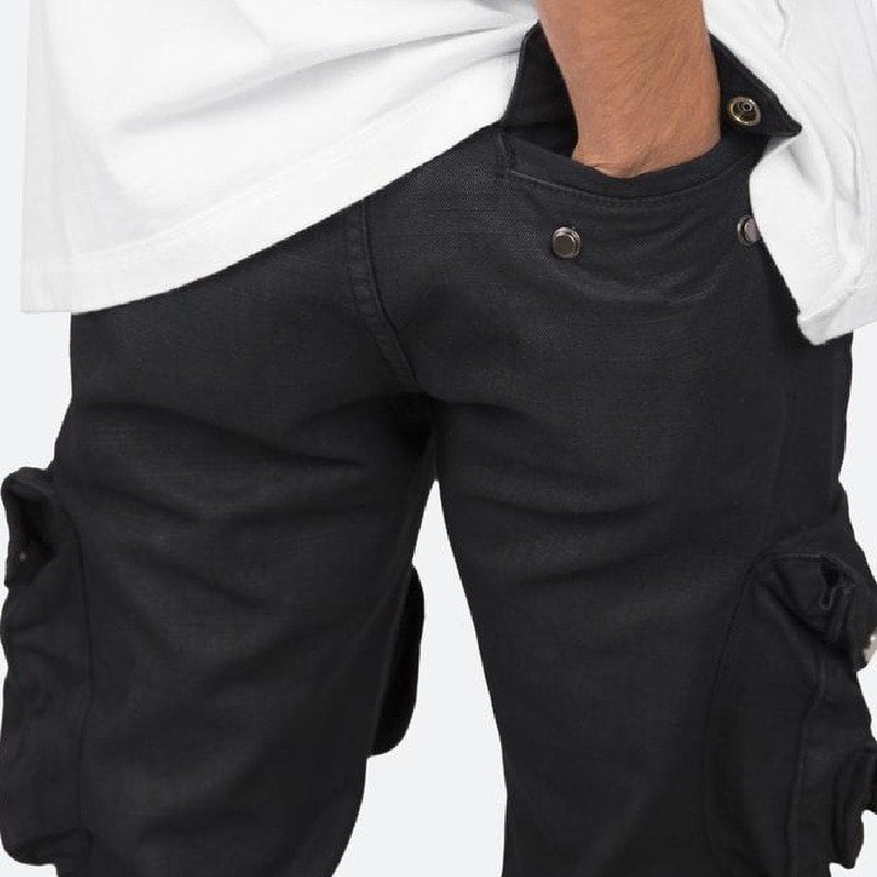 mnml ミニマル WAXED DENIM CARGO PANTS カーゴデニム メンズ
