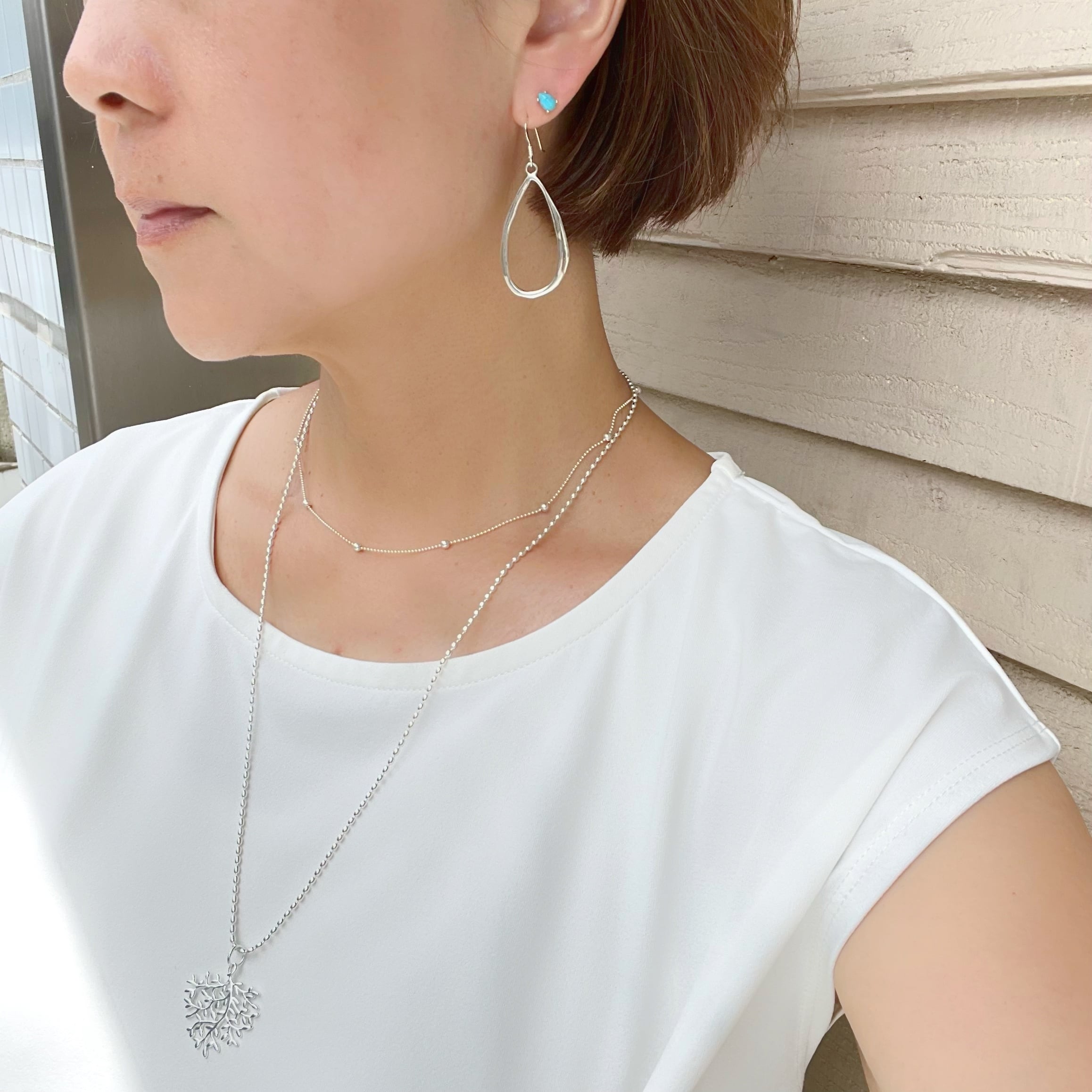 アリゾナ ターコイズ ドロップ 爪 スタッド ピアス 小さめピアス Small