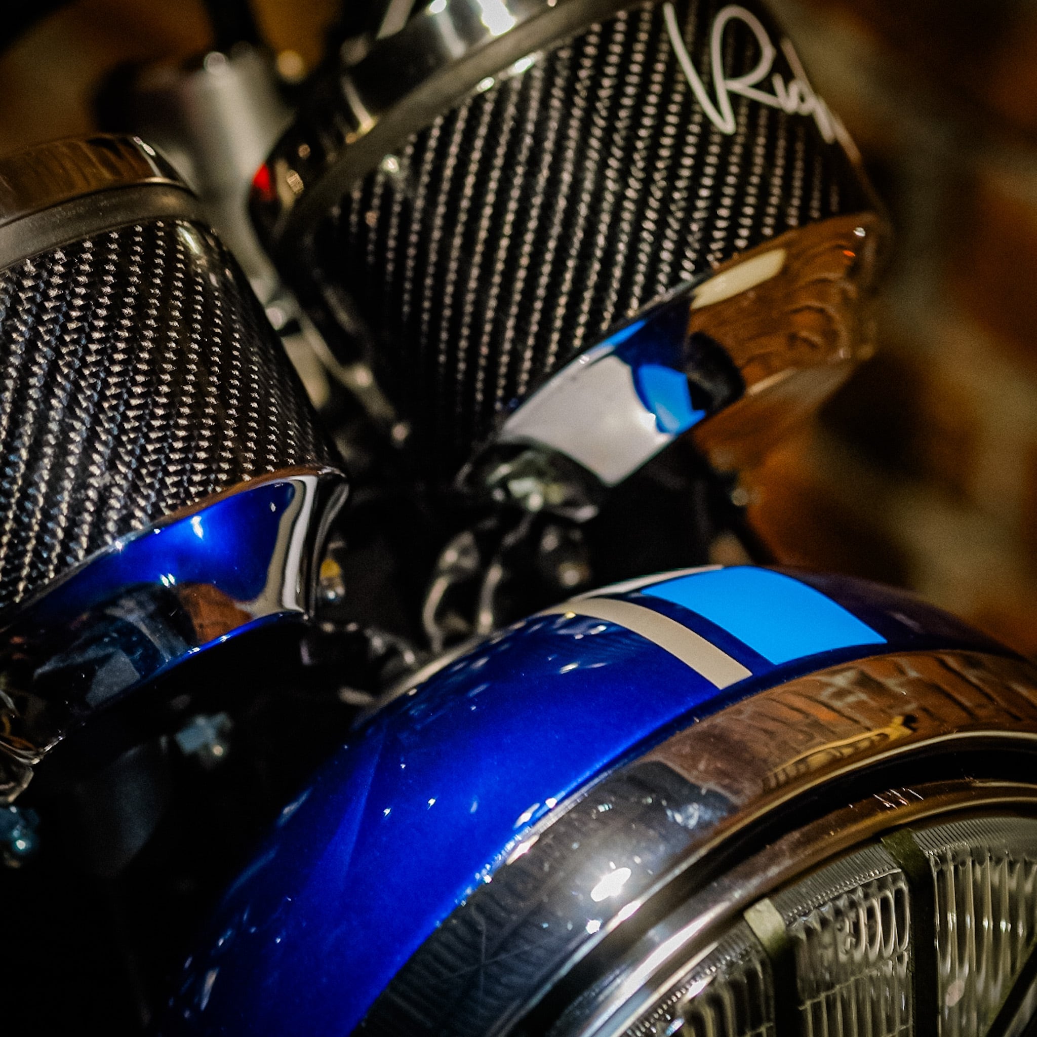 YAMAHA SR400 リアーシートカバー&ヘッドライト用デカール ネオ