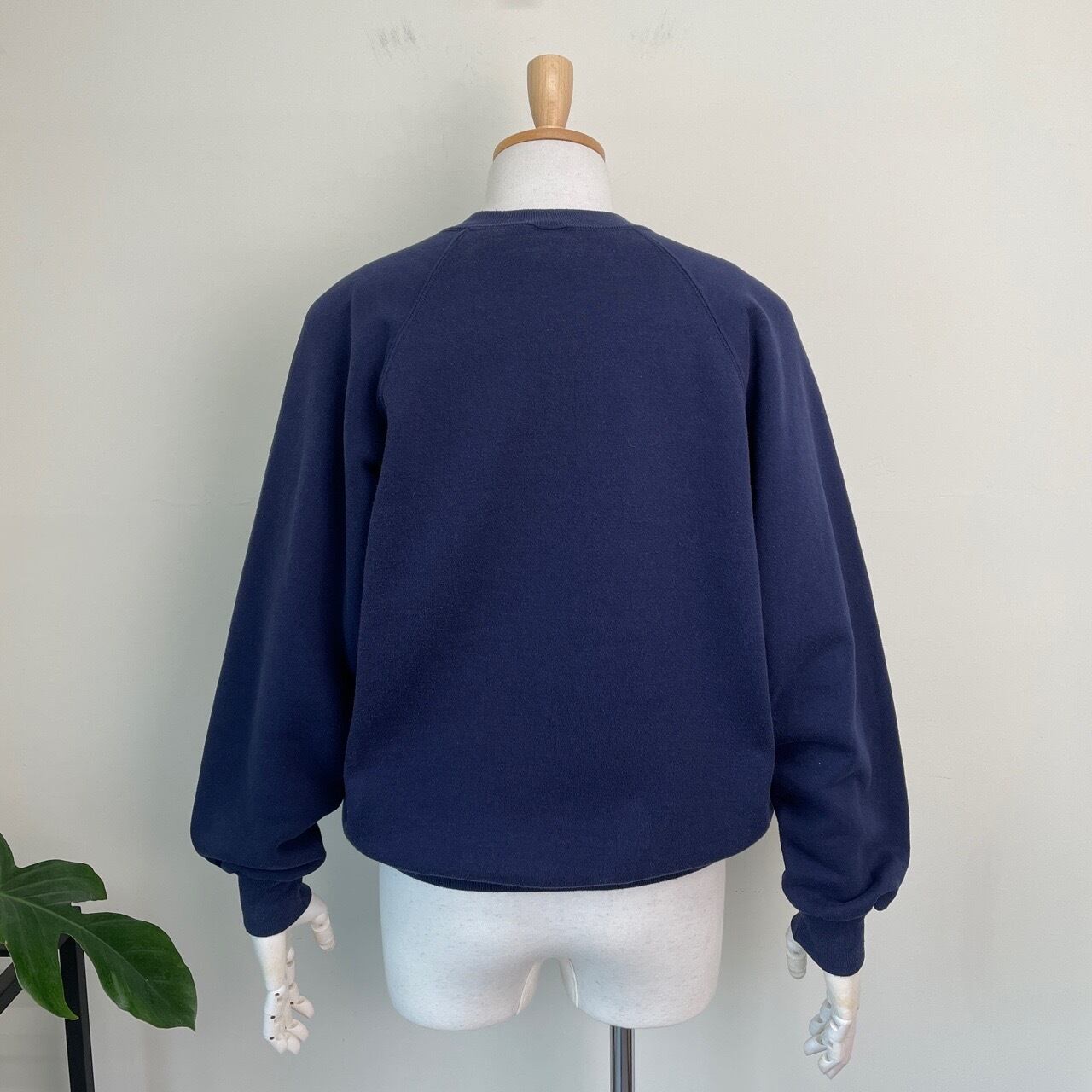 80s 90s USA製 RUSSELL ブランクスウェット 紺 ネイビー 無地