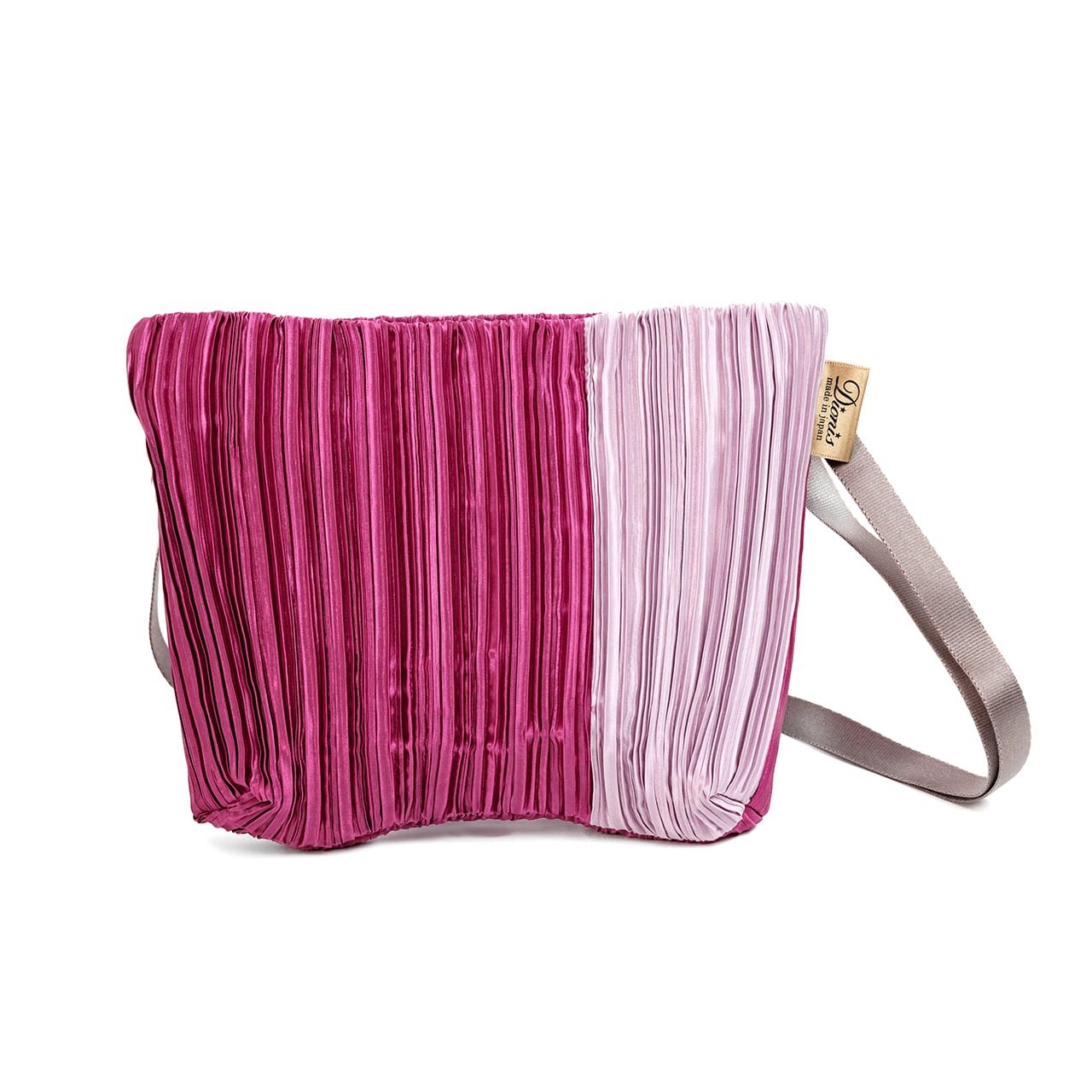 カラフルプリーツバイカラーショルダー(DSP-S907)#30ラズベリー