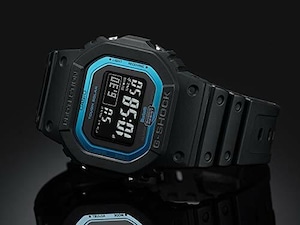 CASIO カシオ G-SHOCK G-ショック Bluetooth 搭載 電波ソーラー GW-B5600-2 ブラック×ブルー メンズ 腕時計