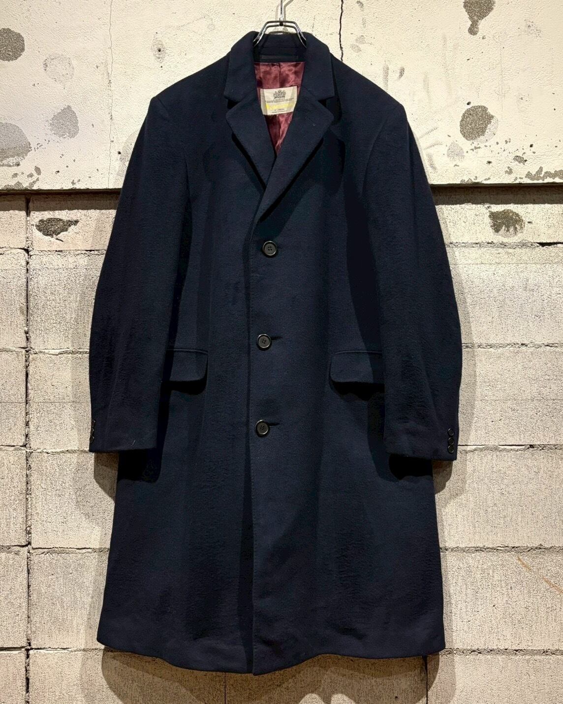 Caka otto】“Aquascutum” Vintage Cashmere Chesterfield Coat | Caka