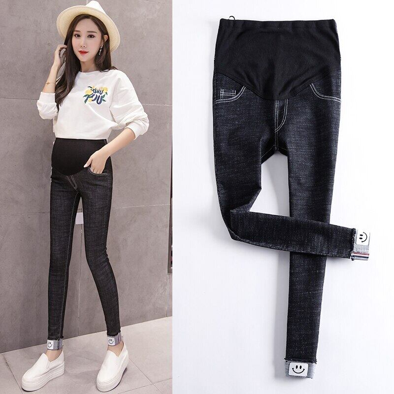 【新作】【送料無料】 2020年冬の妊婦用ポケット付きデニムパンツ足首までの長さのウエストベリーパンツマタニティスキニースリムジーンズかわいい 大人ガーリー スウィート キュート カジュアル ウィンター 冬物 AL expec311597046283