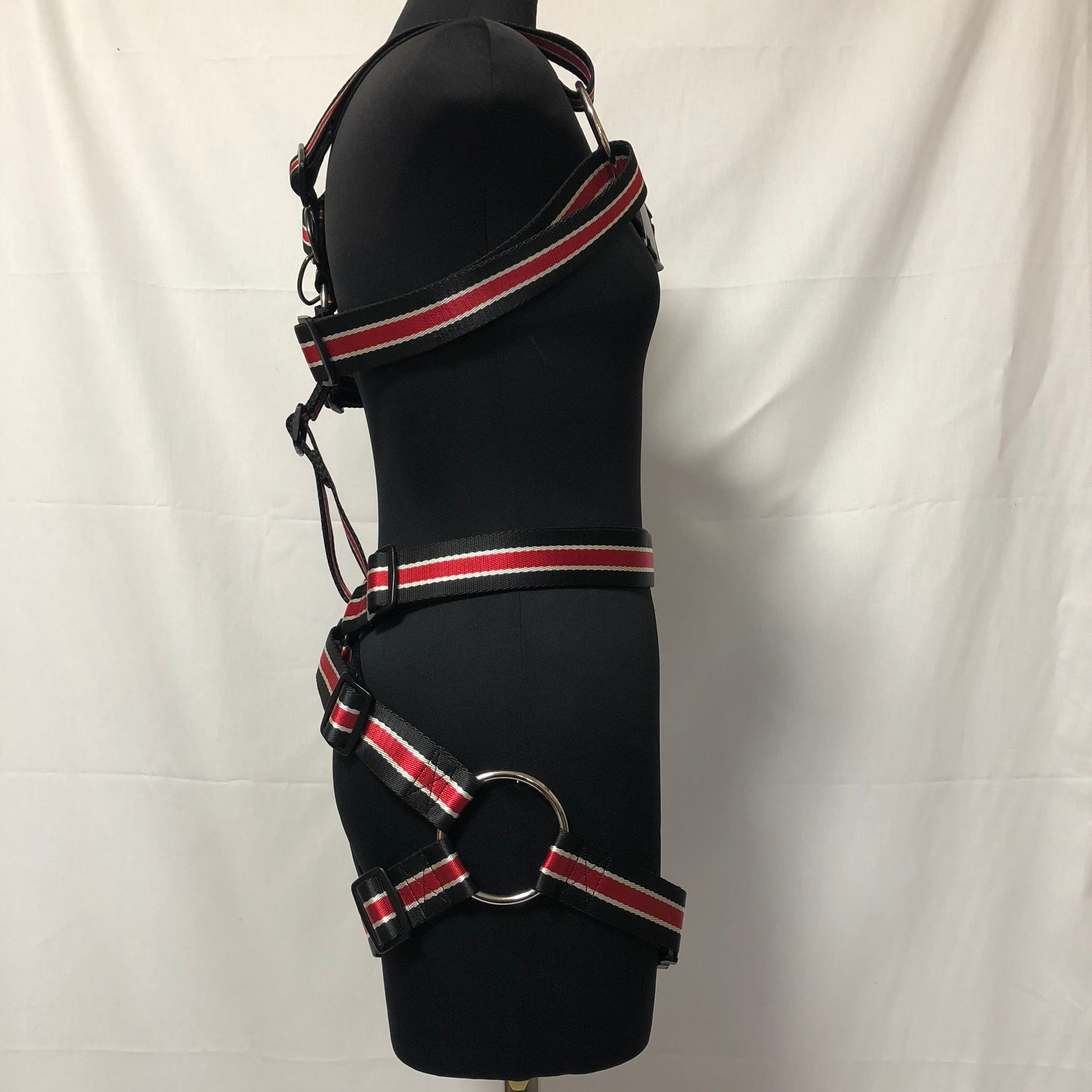 フルハーネス 黒赤銀 38mm幅