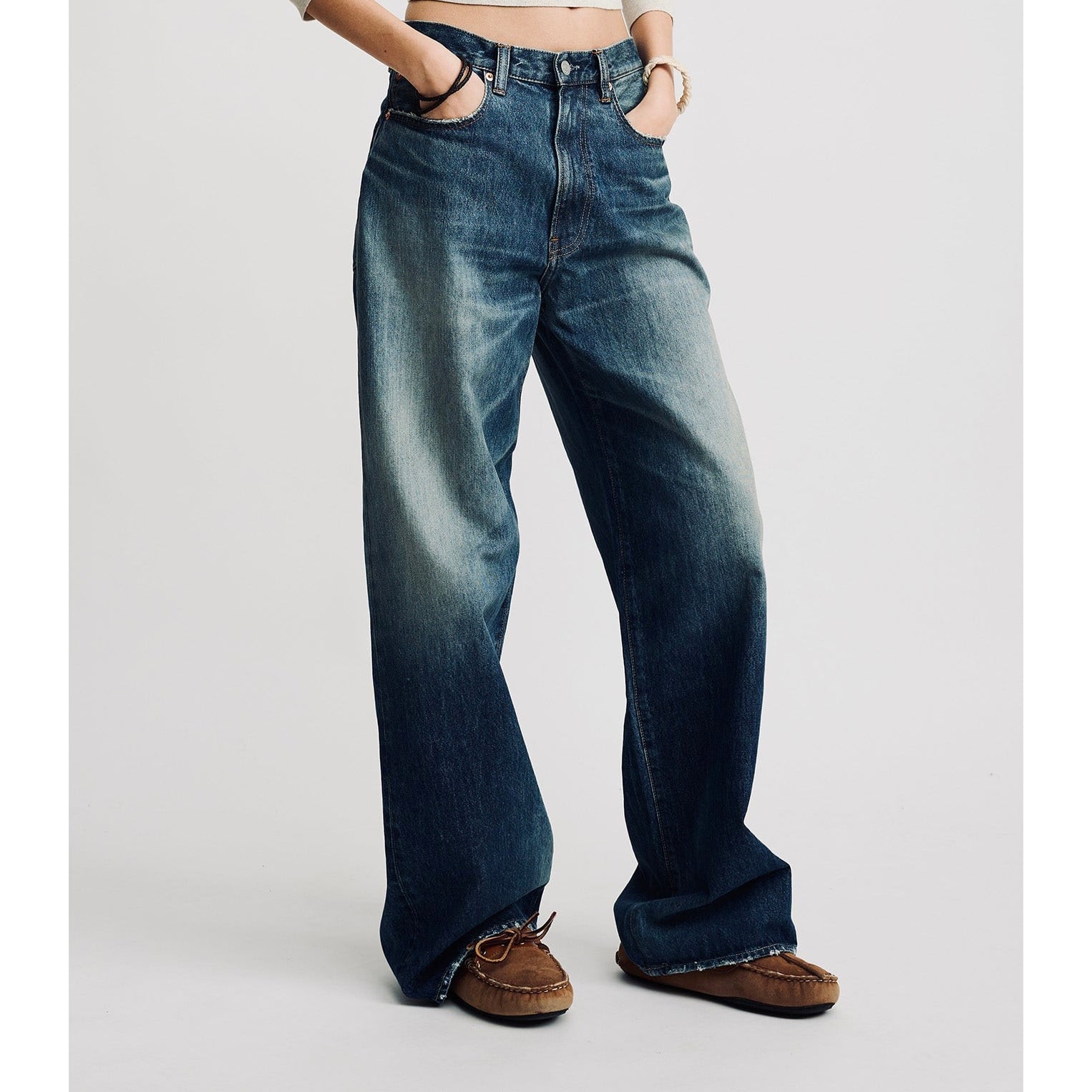 DENIMIST TERI WIDE LEG JEAN ESHER BLUE | SAKAN LES YEUX