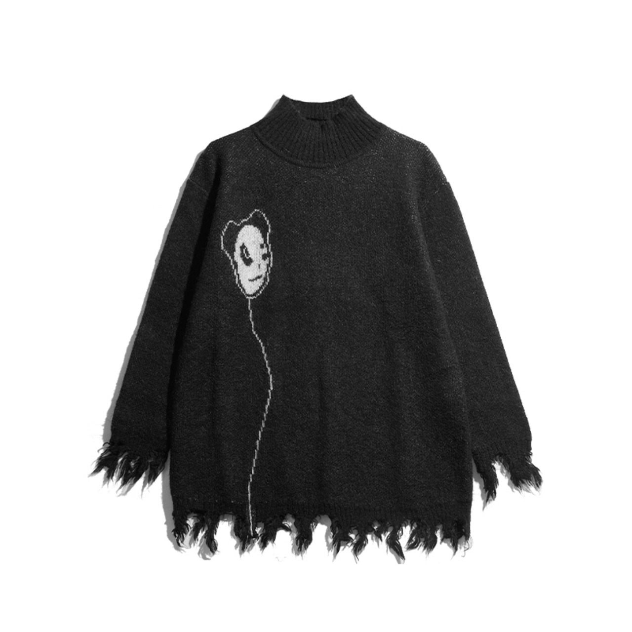 SALE【HIPANDA ハイパンダ】男女兼用 ニットセーター UNISEX  SWEATER / GREEN・BLACK・GRAY