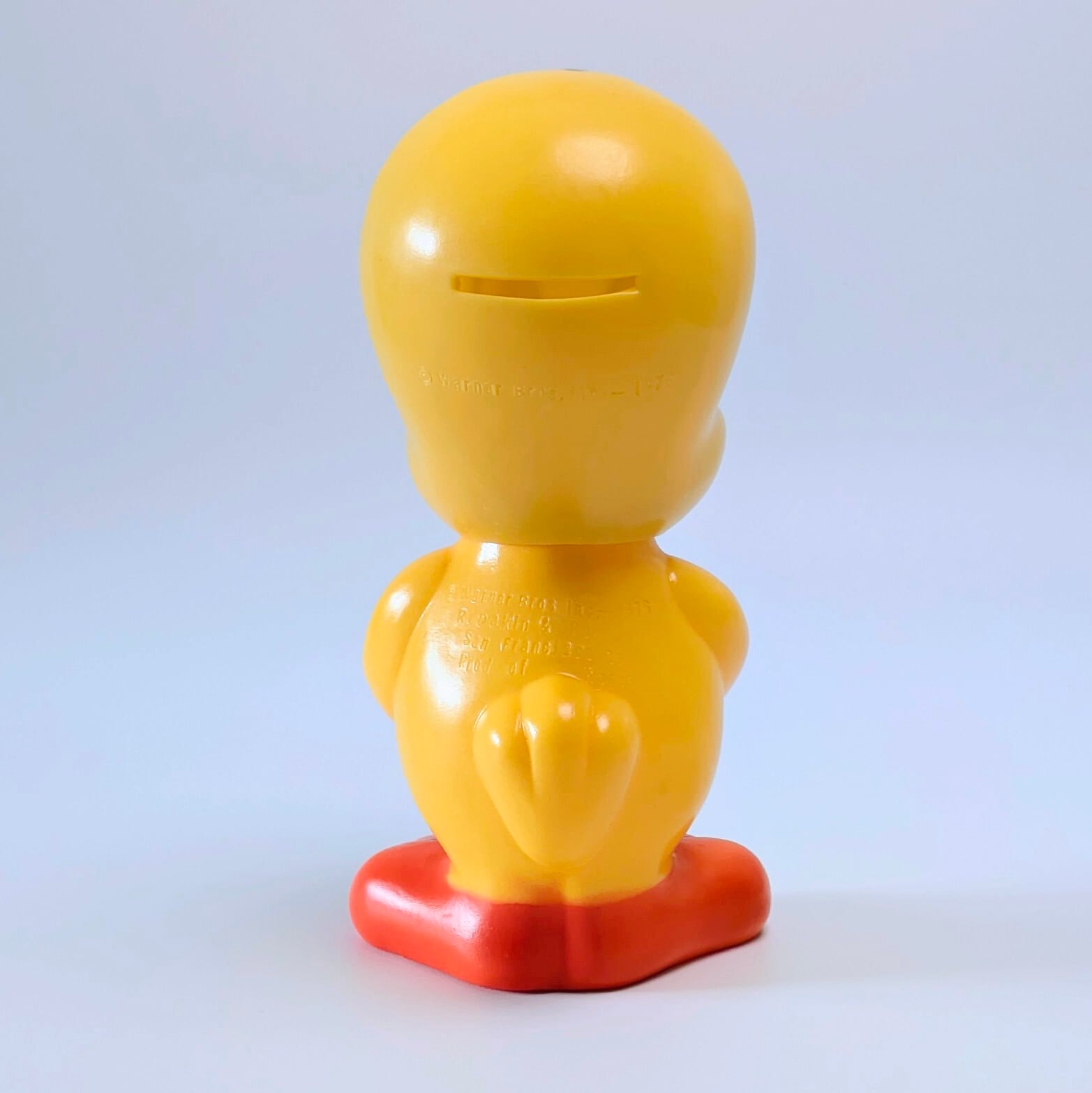 ☆VINTAGE 1976☆【 Looney Tunes / ルーニーテューンズ 】デーキン トゥイーティー ソフビバンク / ソフビ貯金箱〚アメリカン雑貨 アメトイ〛