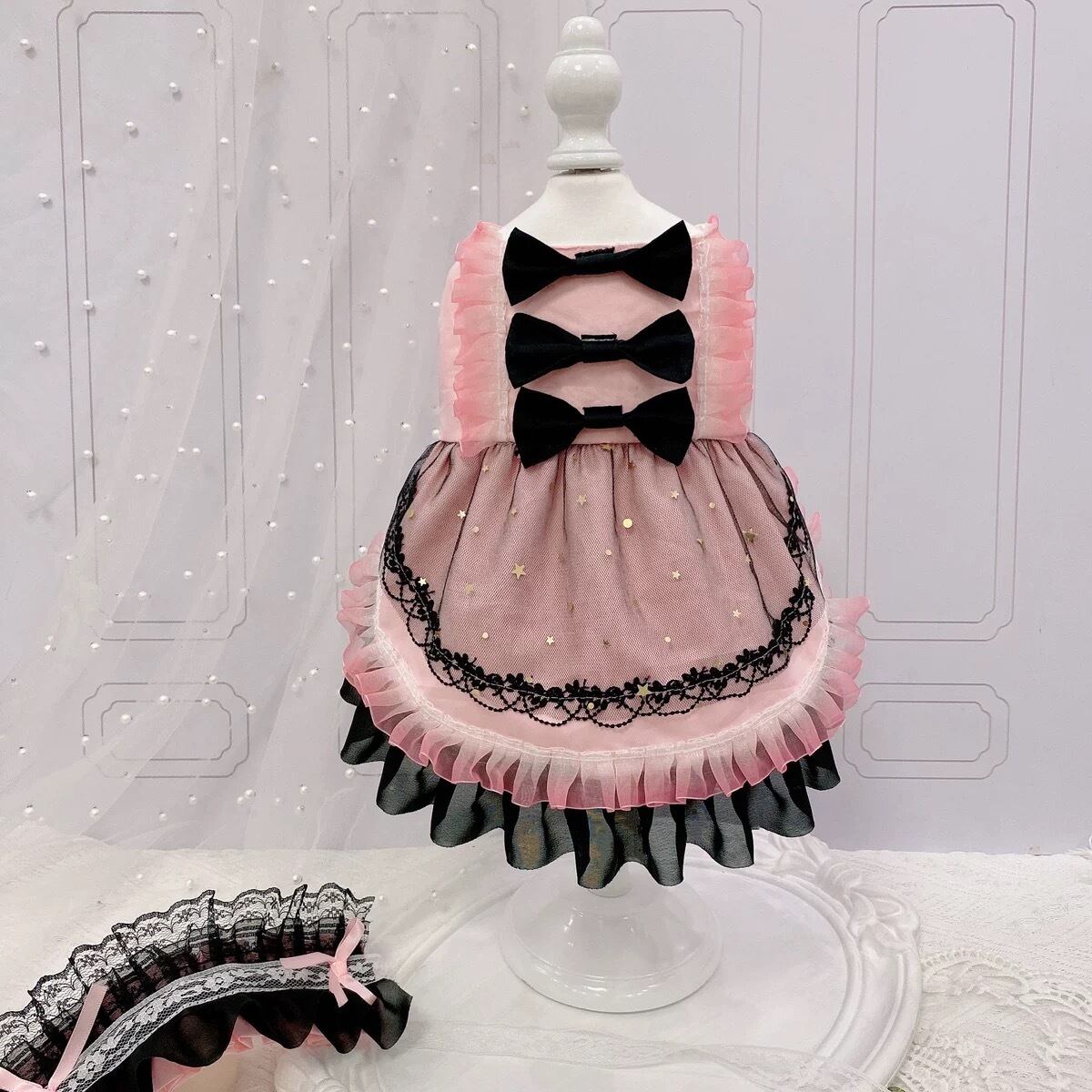 〖予約〗T0149 ブラックリボンドレス