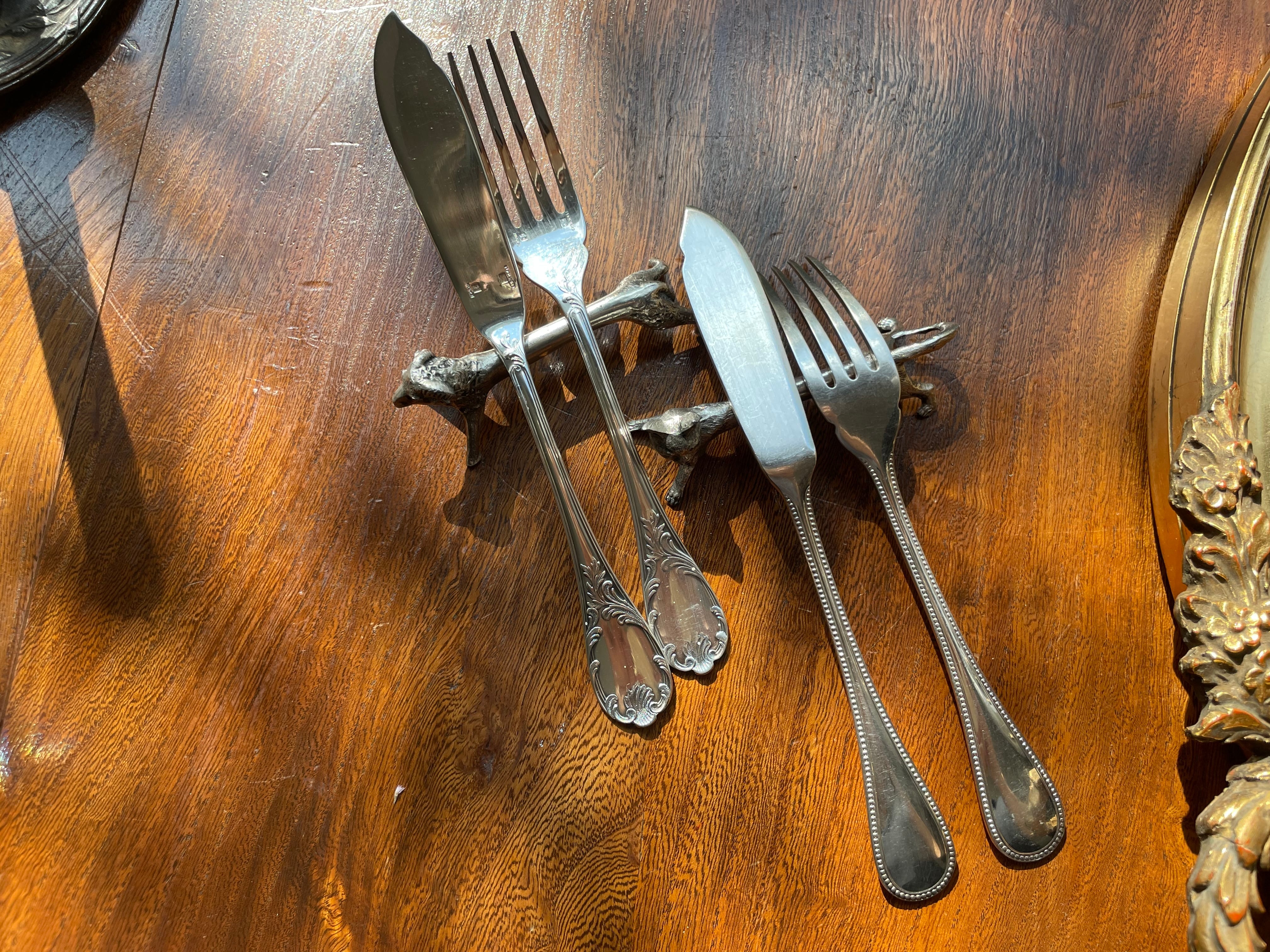 送料込み表示】ref: 1764 アンティーク・Christofle Perles ・ポワソン