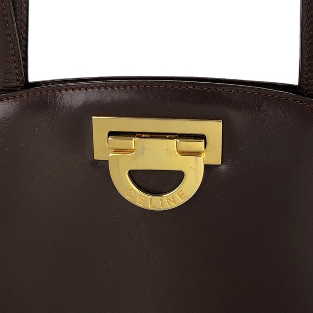 CELINE セリーヌ ショルダーバッグ ブラウン ホースビット レザー 2way vintage ヴィンテージ オールド 3rwc7g