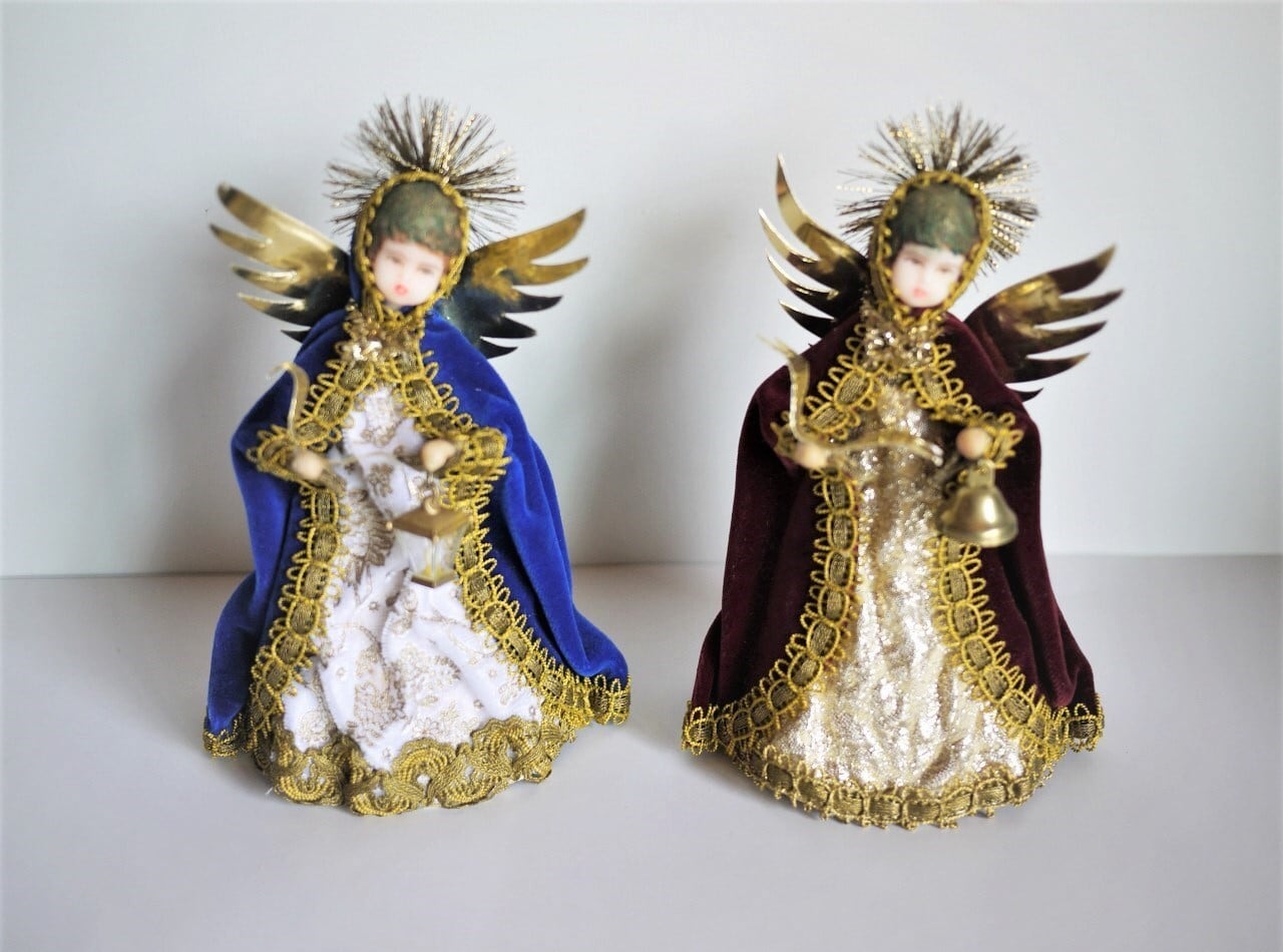 クリスマス 天使と鹿 ビスクドール クリストキント