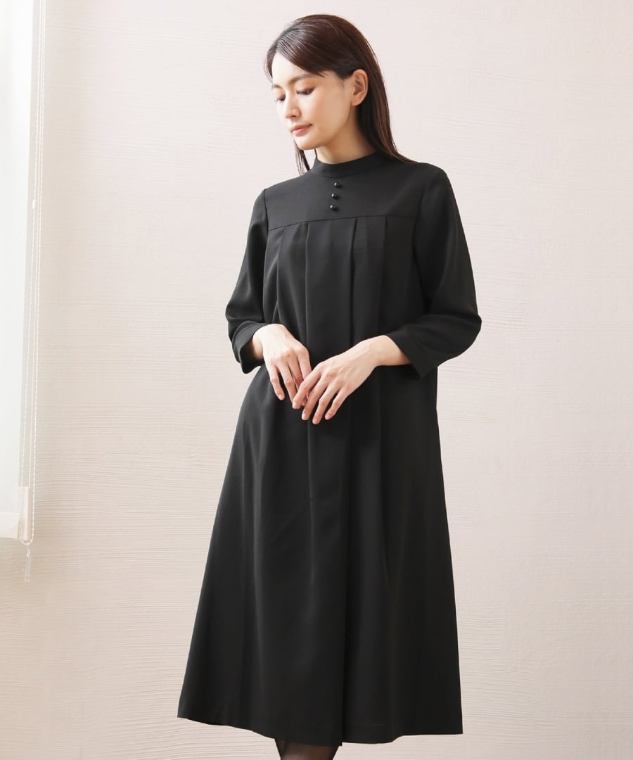 最強配送】喪服・礼服【洗えるフォーマル】ヨーク切り替えタック