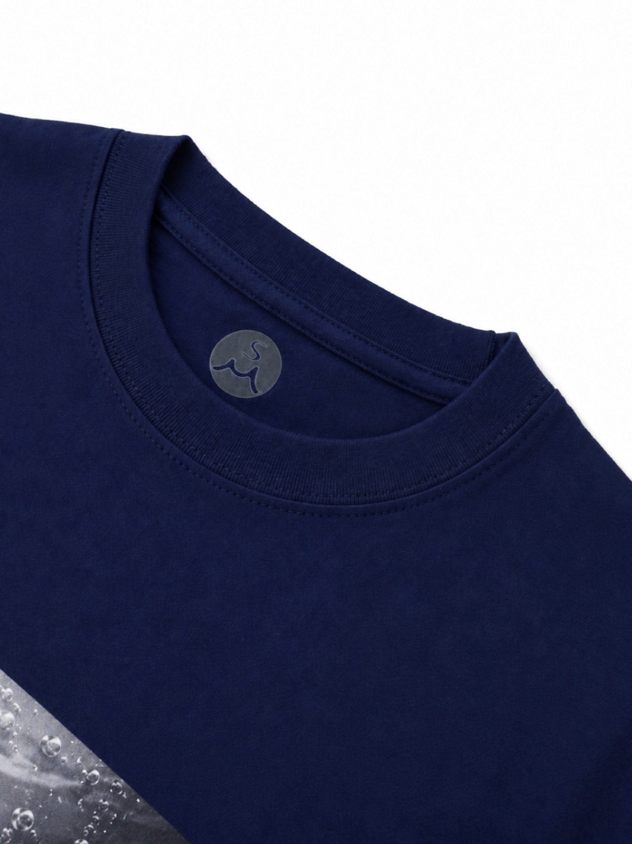 【SUNKEN LETTERS L/S TEE】MIDNIGHT CURRENT(Navy) 画像6