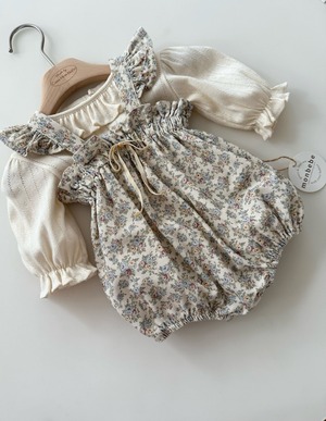 【即納】monbebe / flower frill suit