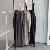 【鹿児島先行販売】ピンストライプサロペットPT/チャコール