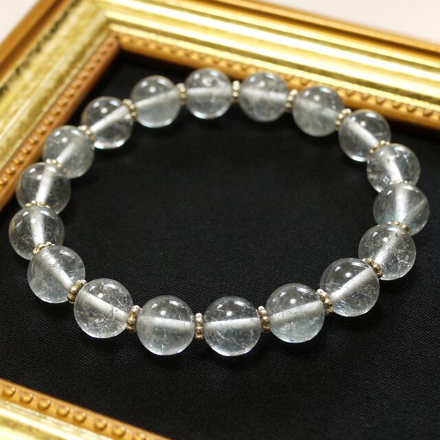 希少✨　9mm　内周16cm　ブルールチルクォーツ 367 ブルールチルクォーツ9mm | Angel☆Stone