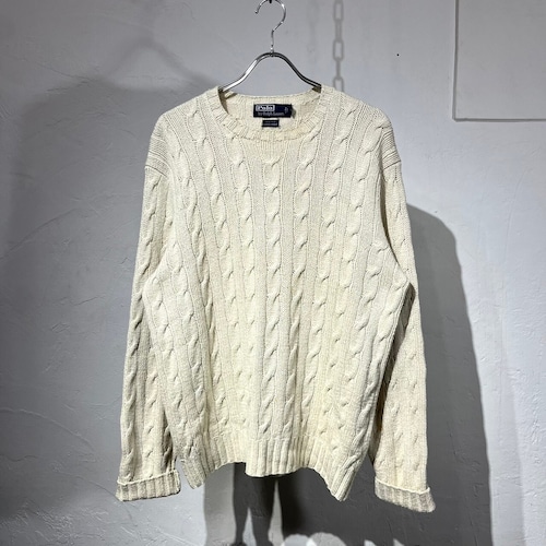 90s Ralph Lauren Cable Silk Hand Knit