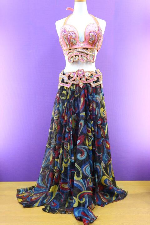 エジプト製 ベリーダンス衣装 ターキッシュスタイル ピンク | shamirajapan