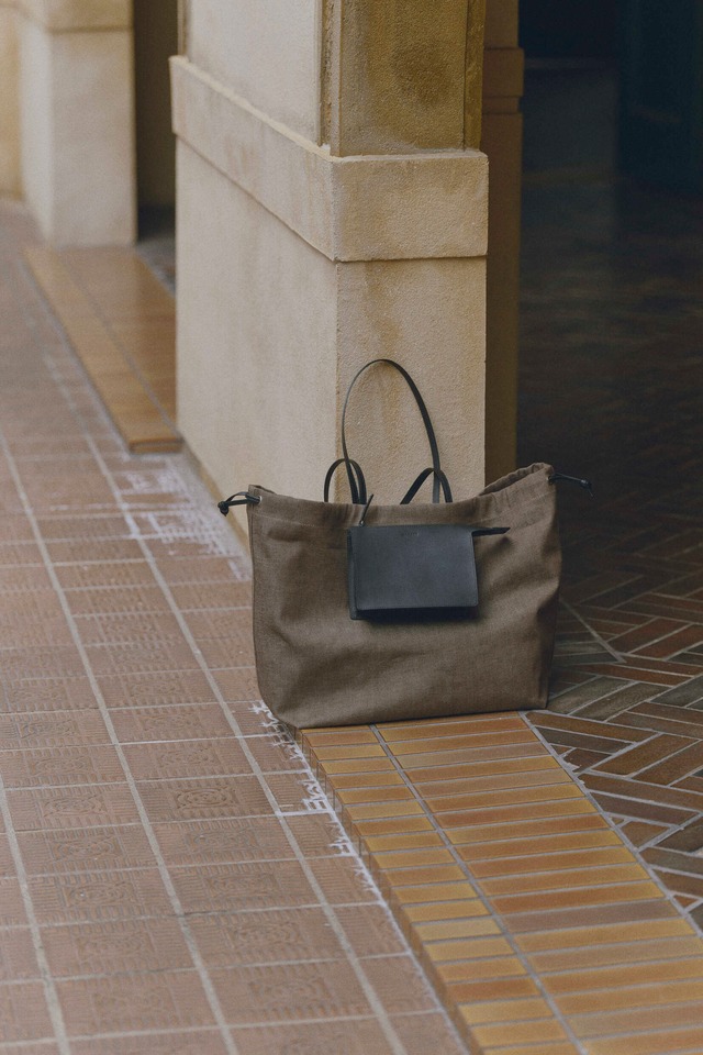 MARROW/MA-AC6311 FABRIC BIG TOTE BLACK