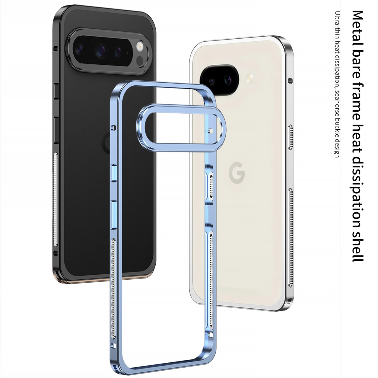 ◆Google Pixel 10/9/8/Pro/Pro XL◆ Aluminum Metal Frame Case / アルミニウム メタル フレーム スマホケース