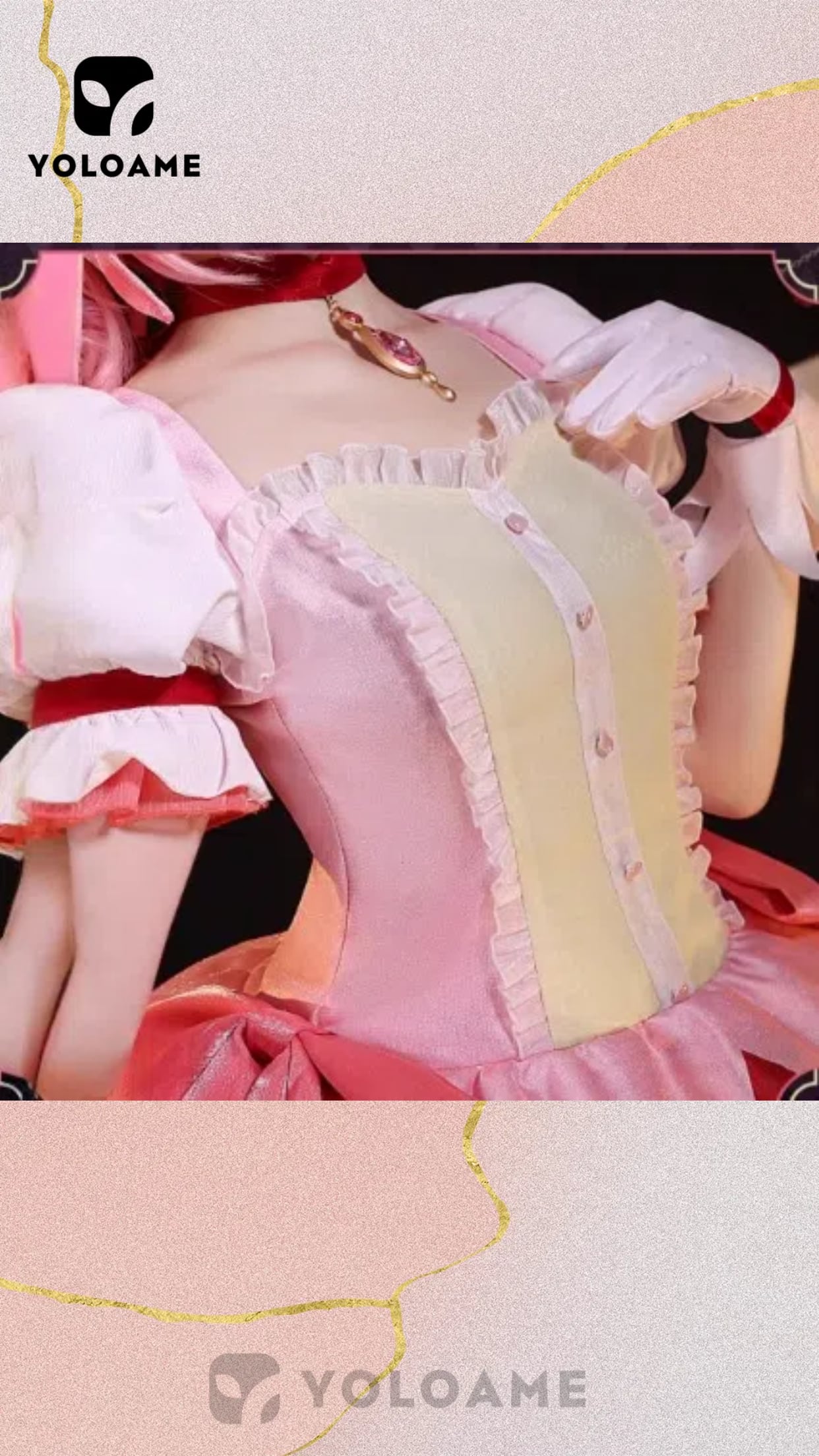 魔法少女まどか☆マギカ まどか 鹿目まどか コスプレ衣装【三分妄想 1