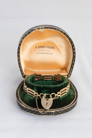 【Run Rabbit Run Vintage】Padlock bracelet silver x gold plate
