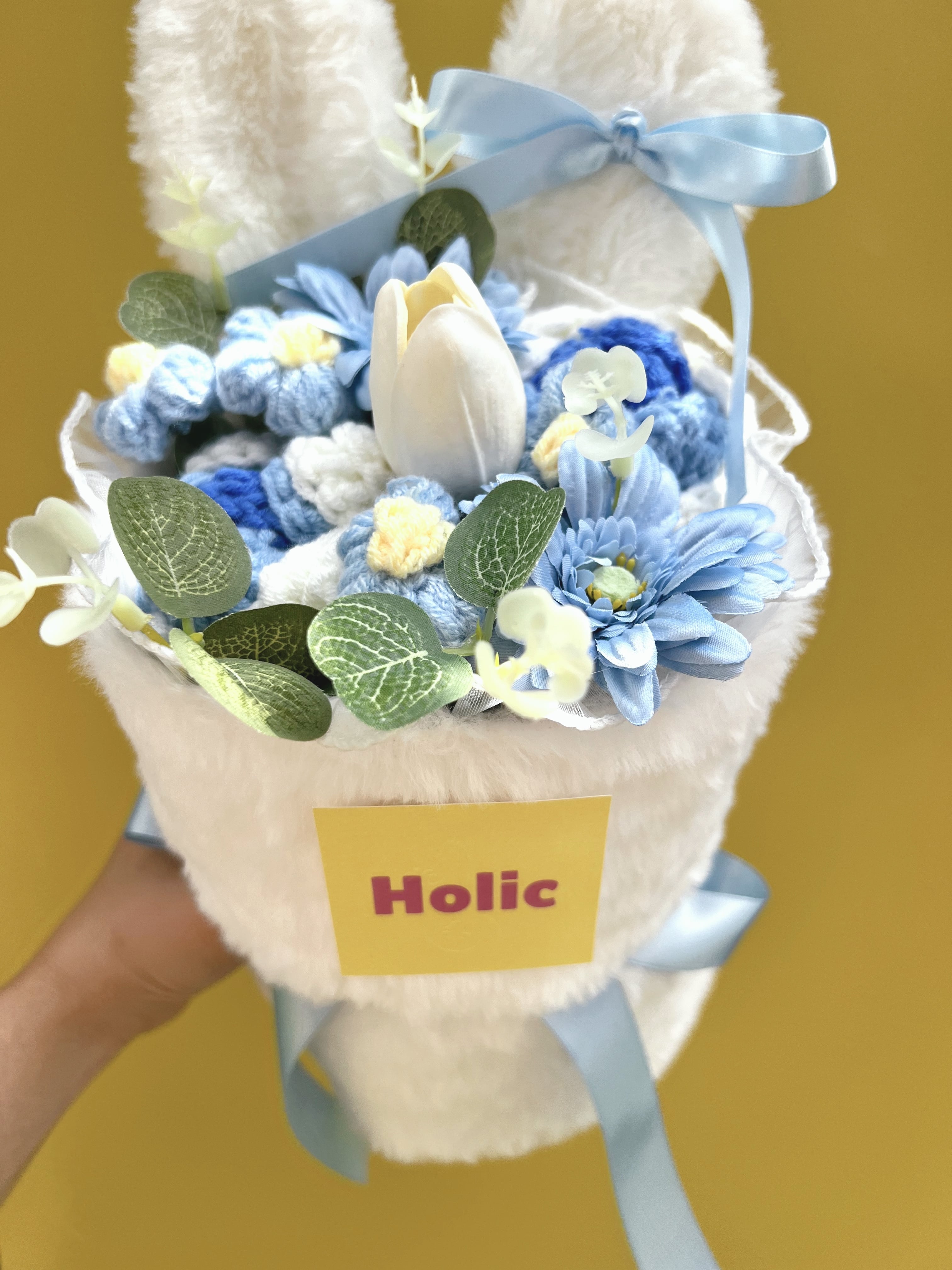 Holic】うさぎのニットフラワーブーケP | Pay ID