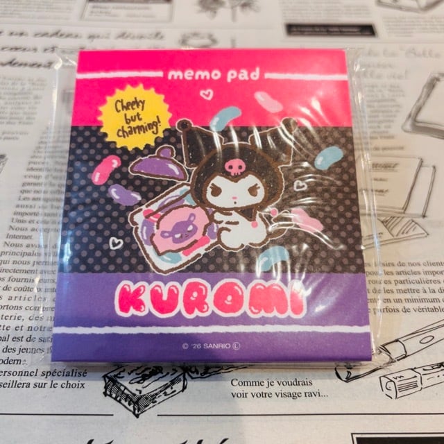 サンリオ×古川紙工 クロミ・おやつ メモパッド CA05