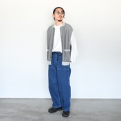 INTÉRIM(インテリム) USED SLUB YARN DENIM BAKER PANTS style
