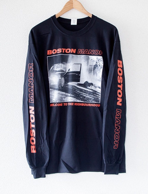 【BOSTON MANOR】Welcome To The Neighborhood Long Sleeve (Black)