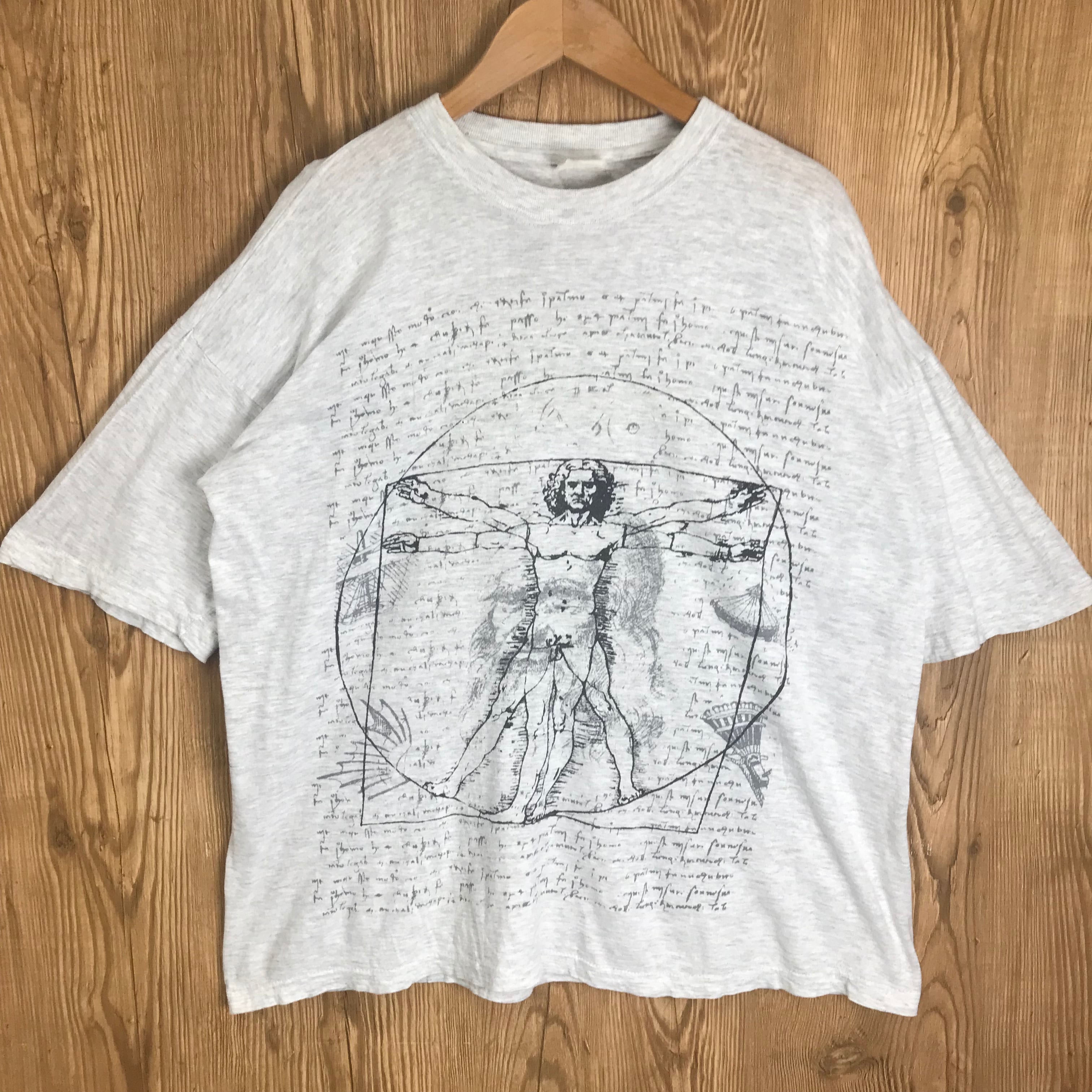 90s VINTAGE Leonardo da Vinci ウィトルウィウス的人体図 90s VINTAGE Leonardo da Vinci ウィトルウィウス的人体図