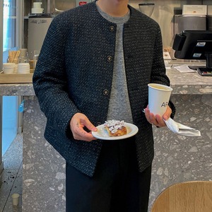 ツイードライクノーカラージャケット　MT0080393