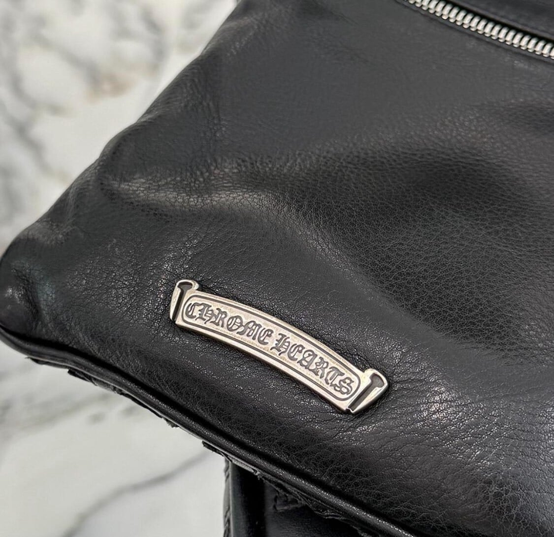 CHROME HEARTS クロムハーツ PERRY Leather Shoulder Bag ペリー