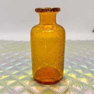 手吹きバブルガラスフラワーベースボトル