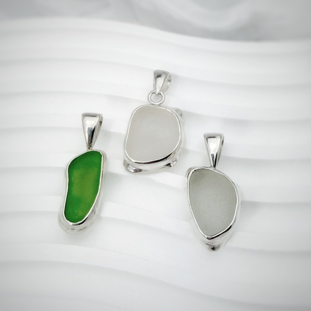 Horizon / Sea Glass  Pendant Head Rough