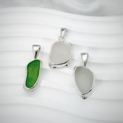 Horizon / Sea Glass  Pendant Head Rough
